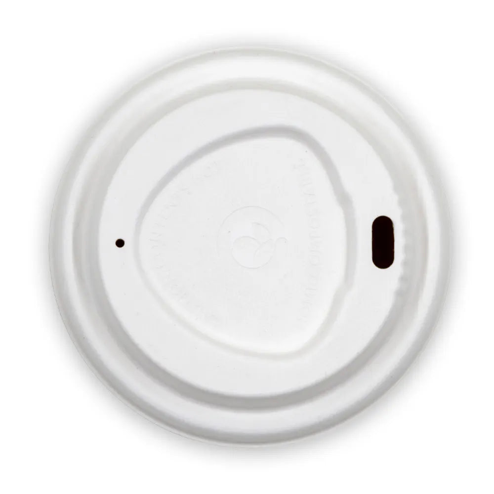 White Plant Fibre BioCup Lid