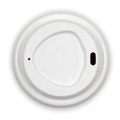 White Plant Fibre BioCup Lid