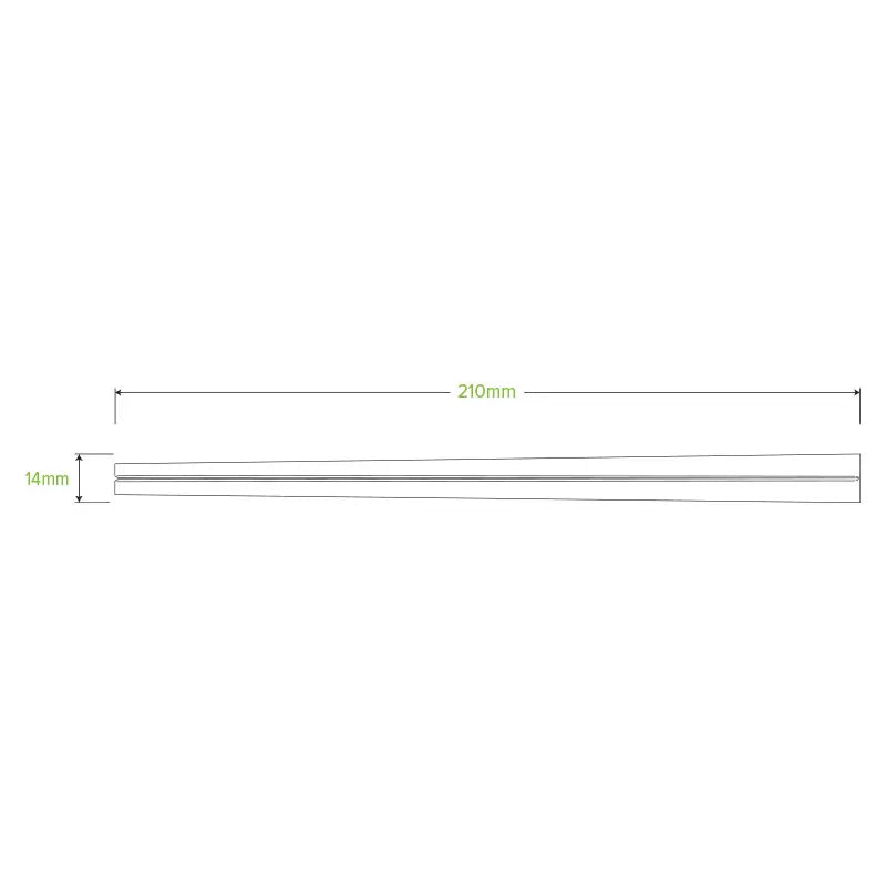 21cm Bamboo Chopsticks in Paper Sleeve