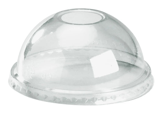 Clear BioCup Dome Lid (22mm Hole)